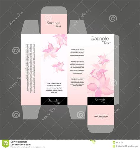 flower perfume box design